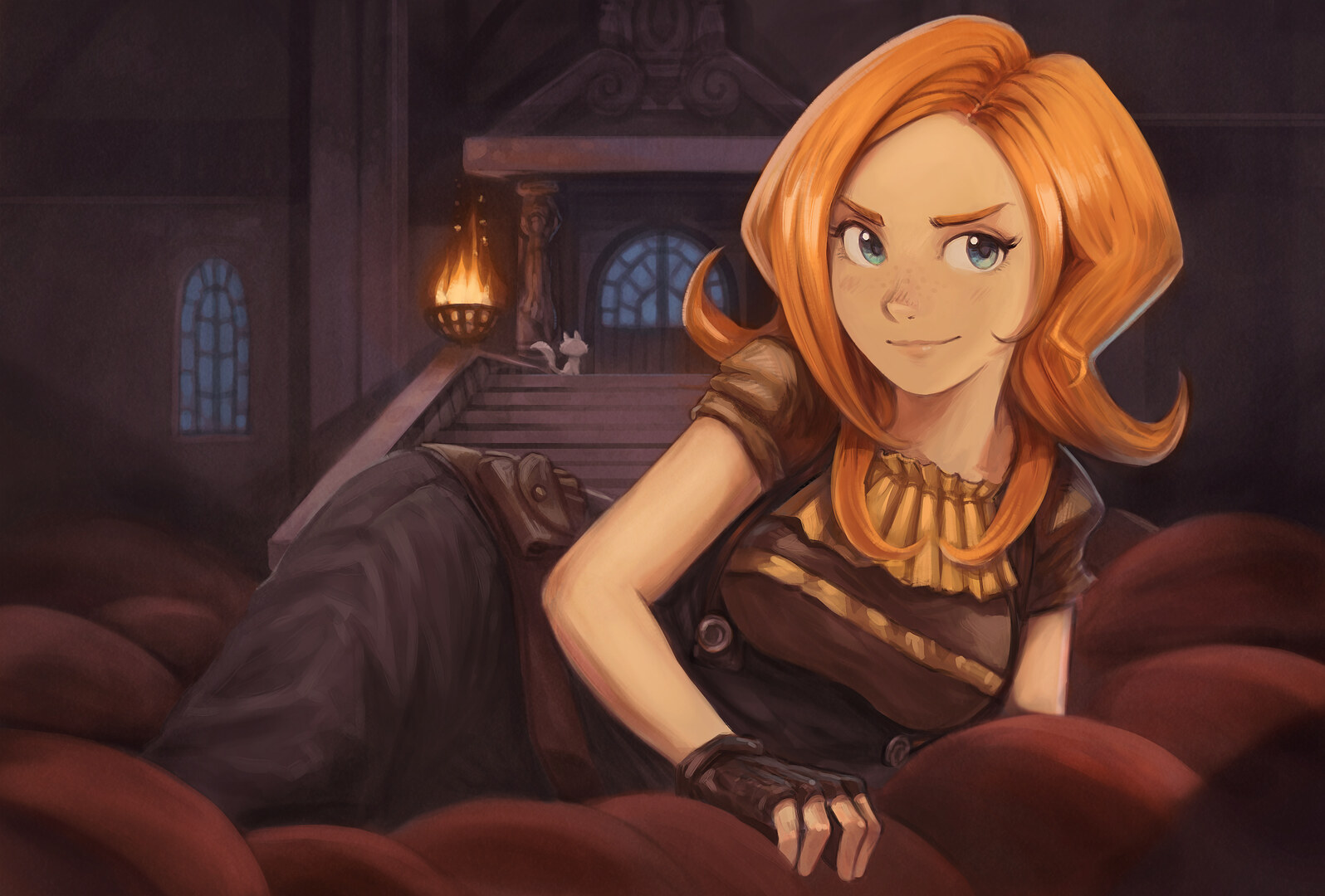Saffron steampunk clothes